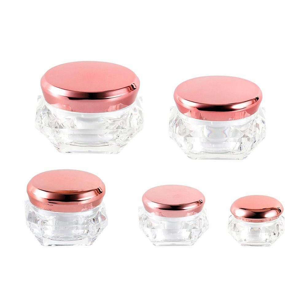 Пластиковая прокладка в форме ромба Косметическая пустая коробка Баночка для образцов Многоразовый контейнер Бутылка для крема для лица