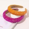 Handwoven Crystal Hair Bands From Europe And America, Women's Baroque Sponge Thickened Headband, Simple Hair Accessories