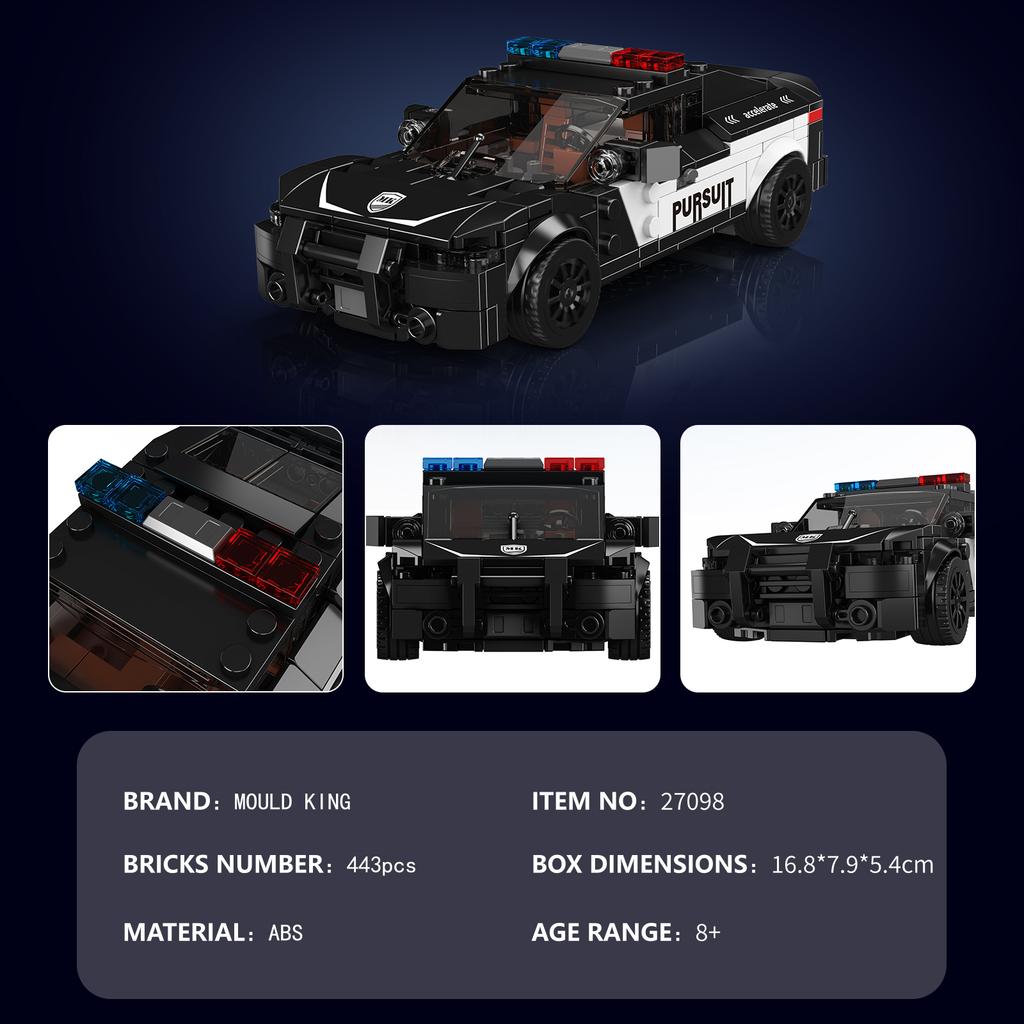 MOULD KING 27097 27098 27099 Sports Racing Car SC63 FR-499P Model Building Block with Display Box Brick Assembly Xmas Gift