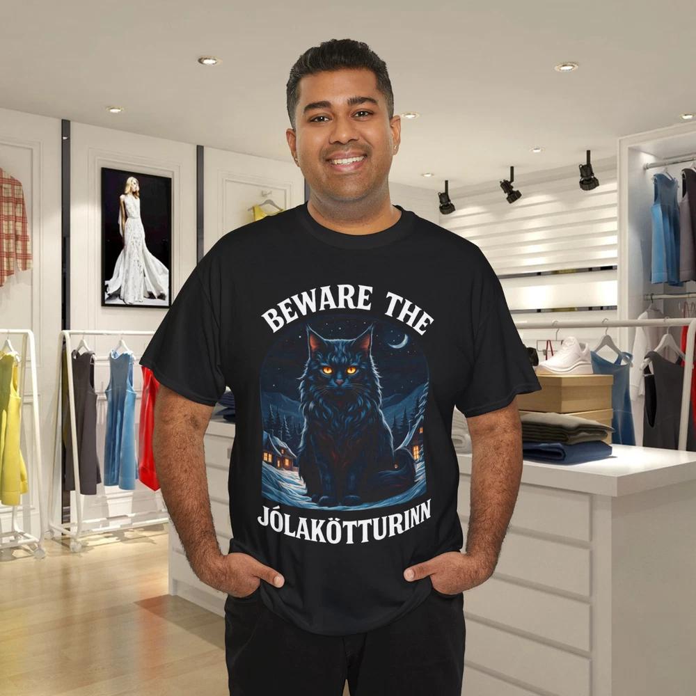 Beware The Jolakotturinn Yule Cat Christmas Norse TShirt
