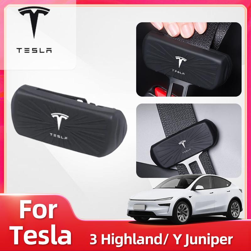 Автомобильная наклейка для Tesla Model 3 Y Juniper Highland 2025 2026 Обновленная защита от столкновения ремня безопасности Чехол для модификации автомобиля Авто Аксессуары