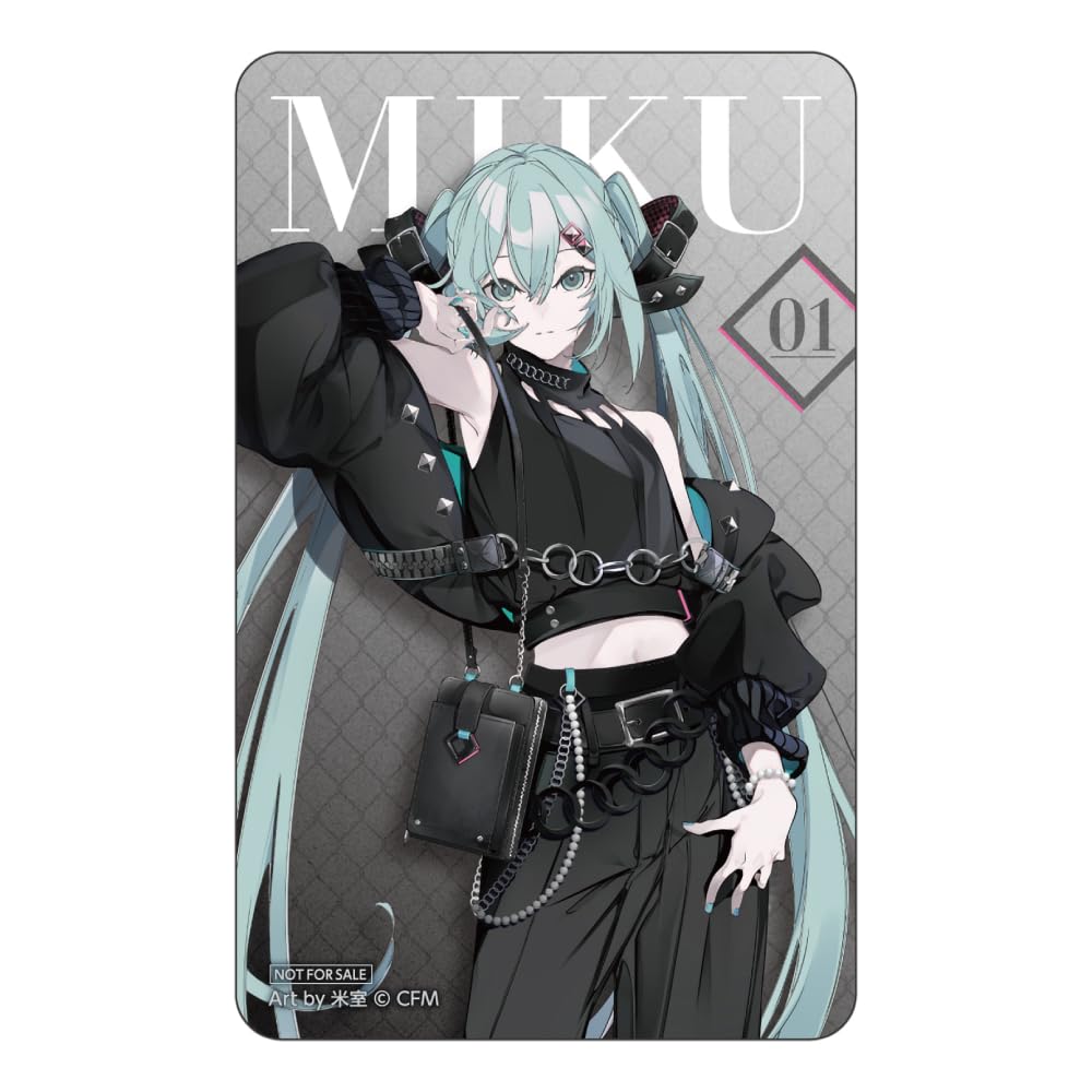 Hatsune Miku Genuine Leather Pouch Multi-purpose