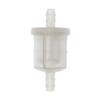 6.5mm 1/4inch Universal Small Engine Fuel Filter  for Motorcycle / Car Scooter ATV / Lawn Mower, Plastic Gasoline Strainer