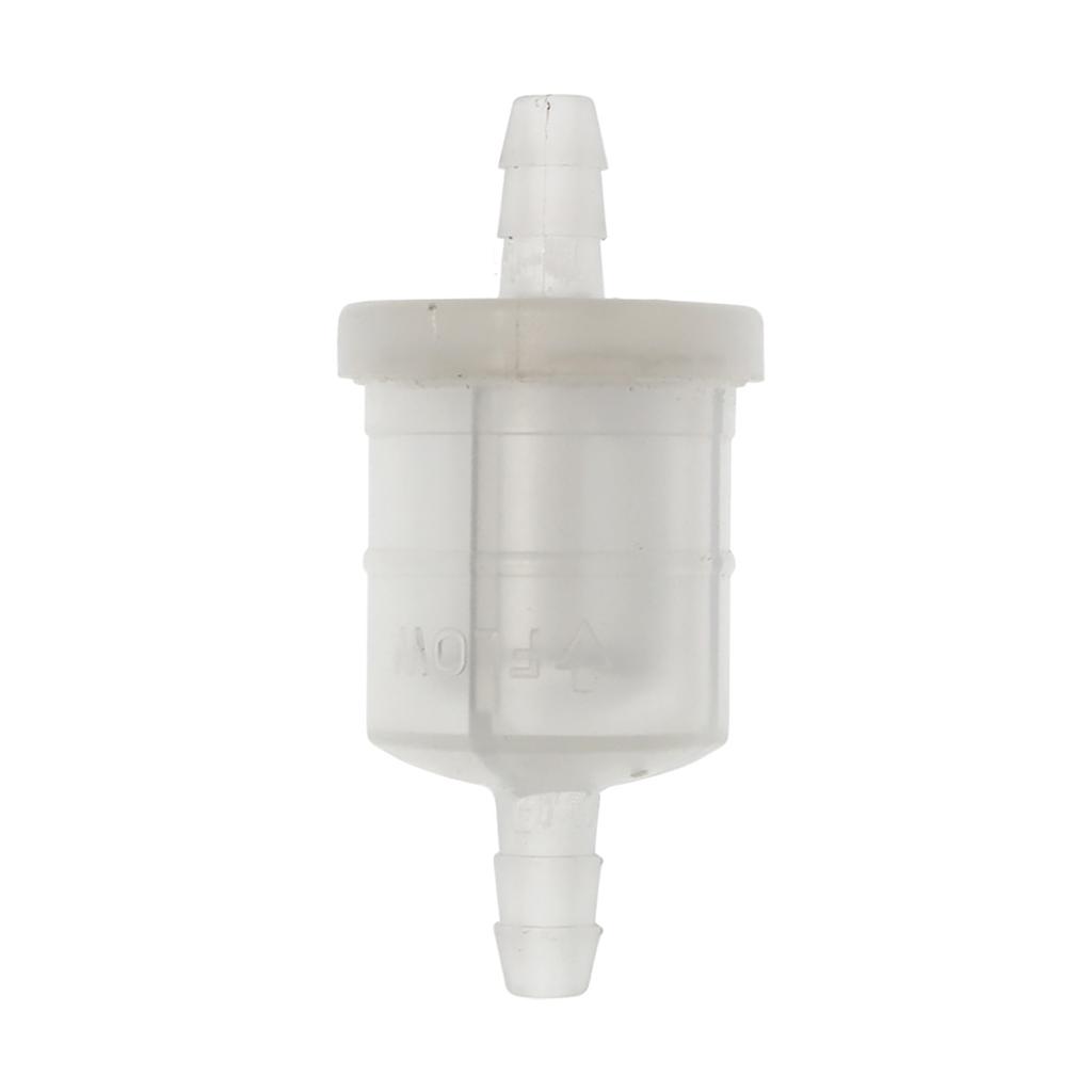 6.5mm 1/4inch Universal Small Engine Fuel Filter for Motorcycle / Car Scooter ATV / Lawn Mower, Plastic Gasoline Strainer