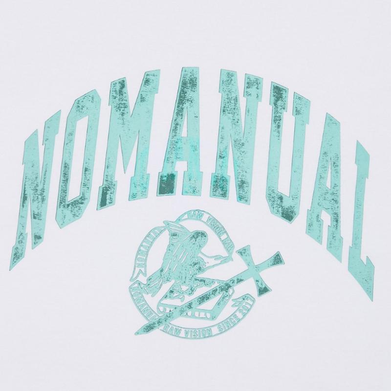NOMANUAL 2T Футболка с логотипом-аркой   белый