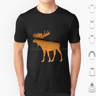 Футболка MooseLegendary Animals Большой Размер 100% Хлопок Лось Кемпинг Канада Забавный Лось Животные Природы Олень Лось Легендарные Животные