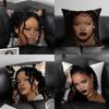 Популярная певица R_Rihanna Наволочка для дома, общежития, спинки стула, короткий плюш, двусторонняя печать, подушка для офисного сна