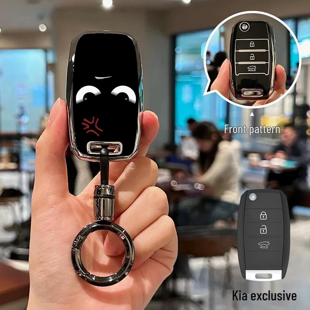 Чехол для ключа Kia: Подходит для K5, K3, K4, Sportage, KX3, Sorento, KX5, Niro с пакетом Kaizen и оболочкой с перекрестной пряжкой