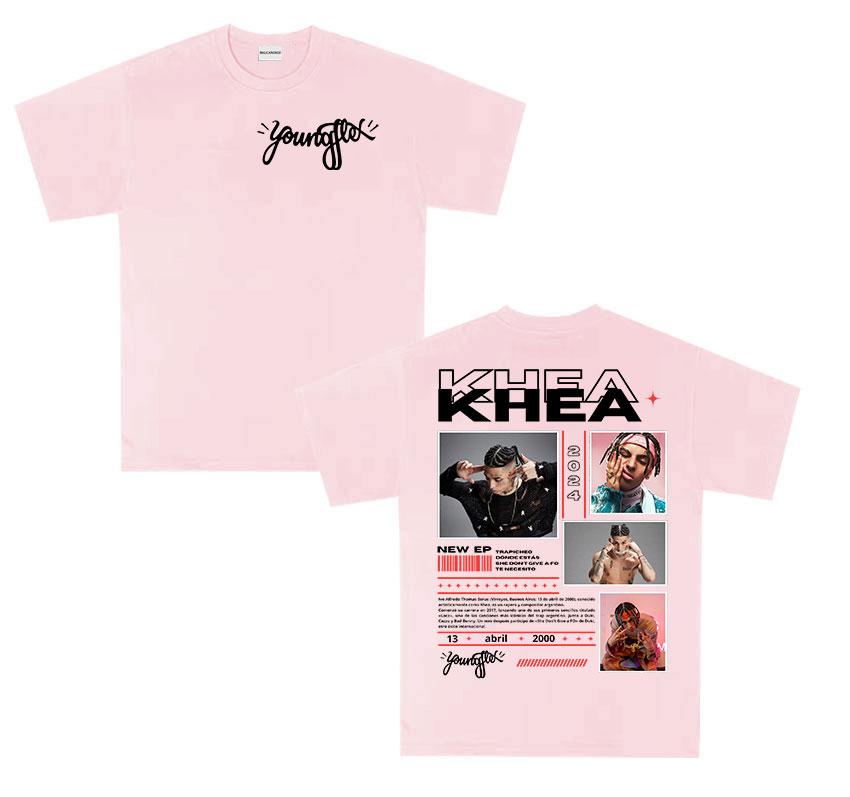 Rapper KHEA TOUR new album T Shirt Mens Women tide Vintage High Quality tshirt summer Casual 100 Cotton short sleeve tshirts