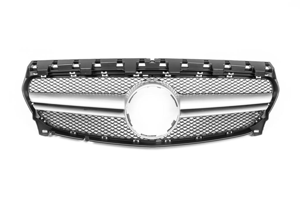 Передняя решетка (2017-2019, AMG Silver) для Mercedes CLA C117