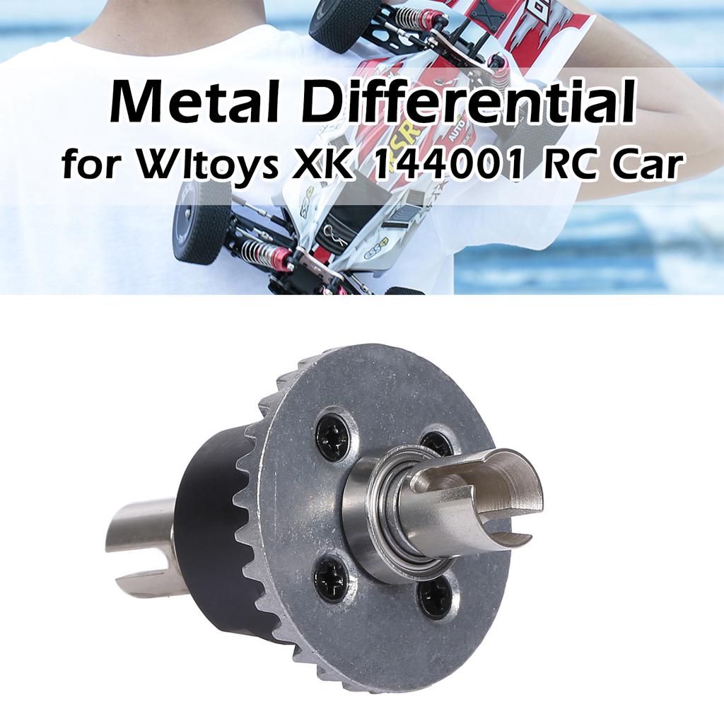Металлический дифференциал для радиоуправляемой машины Wltoys XK 144001, запасная часть, дифференциальная шестерня для Wltoys XK 144001 1 14 2.4 ГГц RC