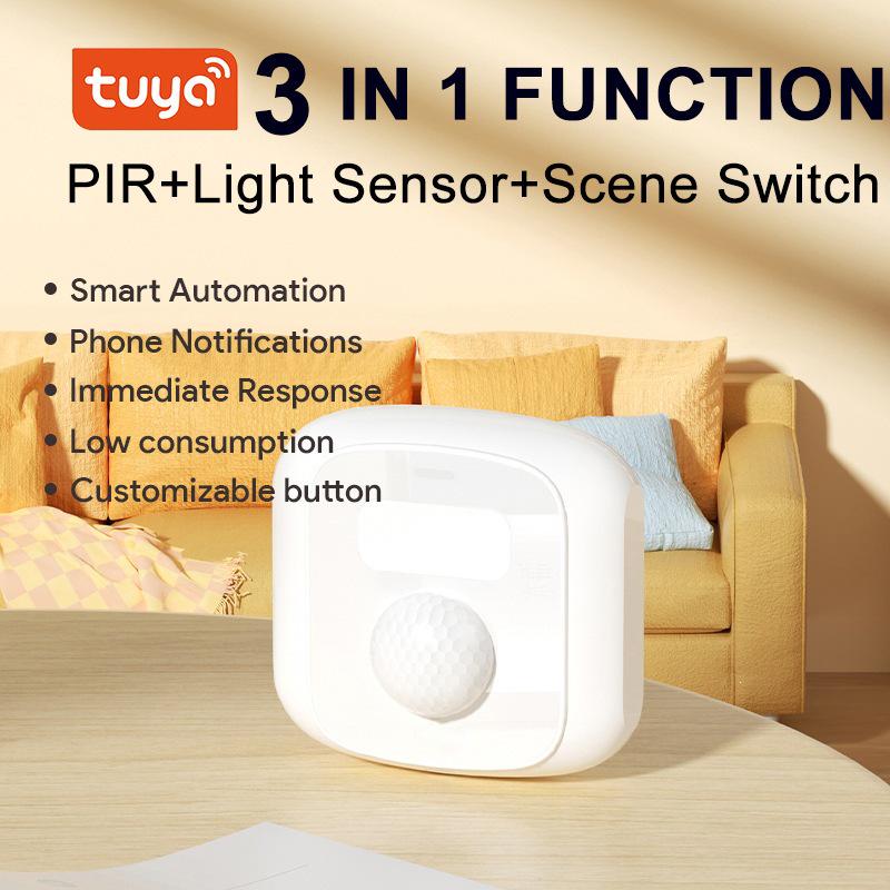 Tuya Умный 3-в-1 WiFi/Zigbee Инфракрасный Датчик и Выключатель Света