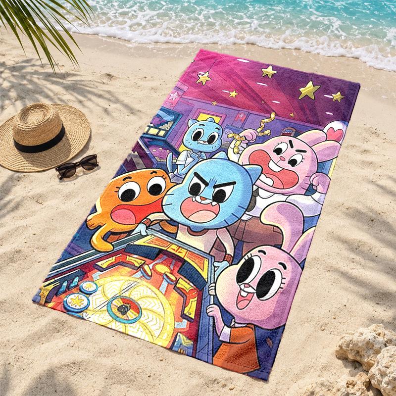 Gumball Microfiber Beach Towel Quick Dry Sand Free Lightweight Beach Towels for Travel Swimming Camping