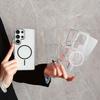 Подходит для чехла для мобильного телефона Samsung S25ultra S25 противоударный S24 магнитный S24plus прозрачный новый акриловый жесткий