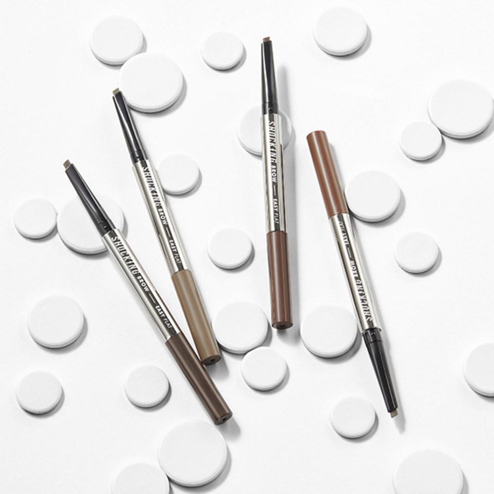 Tony Moly The Shocking Brow Easy Flat Eyebrow Auto Pencil 0.5g, 01 Natural Brown, 1 Piece