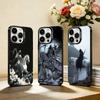 Антивоенный чехол для телефона «Четыре всадника Апокалипсиса» для iPhone 17, 16, 15, 14, 13, 12, Pro MAX Черный Матовый Ударопрочный Чехол
