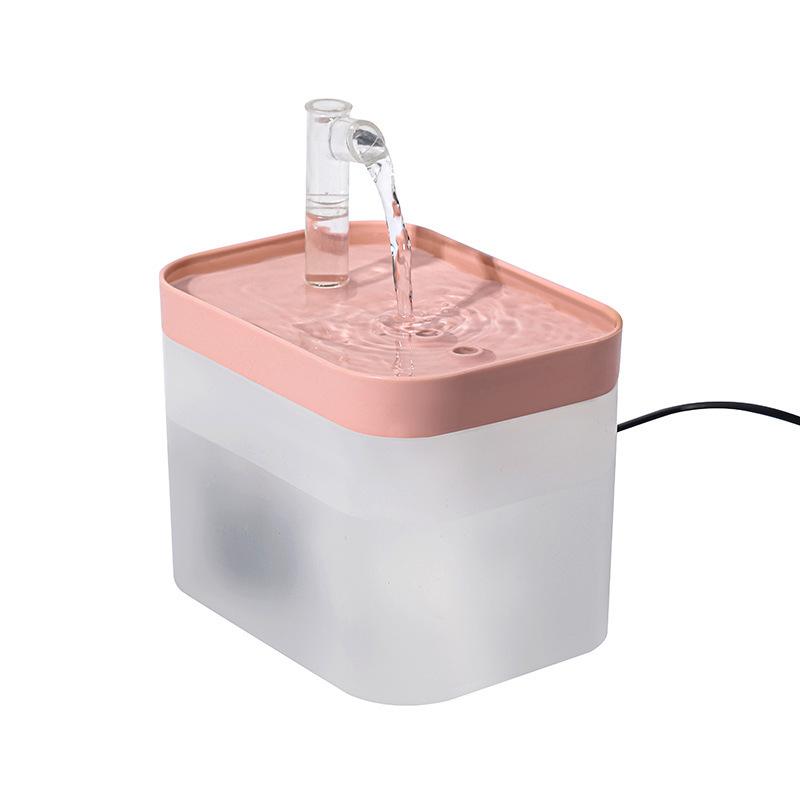 Automatic Pet Dog Cat Water Dispenser Fountain Pet Dog Cat Water Loop Mute Pump Smart Pet Bowl 1.5L