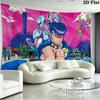 Эстетичное настенное панно JoJo, настенный гобелен, тканевое покрывало с принтом, декоративные гобелены для спальни, гостиной, домашнего декора