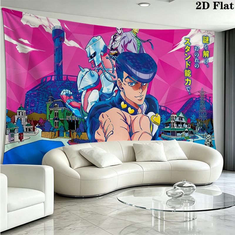 Эстетичное настенное панно JoJo, настенный гобелен, тканевое покрывало с принтом, декоративные гобелены для спальни, гостиной, домашнего декора