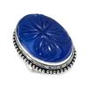 Burmise Sapphire Natural Gemstone 925 Sterling Silver Jewelry Ring Size 8 s0F53