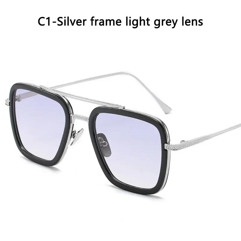 Роскошные мужские солнцезащитные очки в стиле стимпанк, солнцезащитные очки Tony Stark Iron Man, винтажные металлические очки, солнцезащитные очки в стиле стимпанк Uv400 для мужчин Gafas