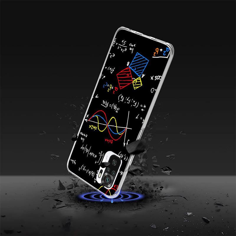 Чехол для телефона Физика Химия Математика Для Xiaomi Redmi Note 15 14 13 12S 12 11 Pro Plus 14S 11S 11E 10 10S 11T 5G Персонализированный