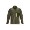 Solid Color Zip Collar Long Sleeve Jacket Men Jackets Green 1373277-390