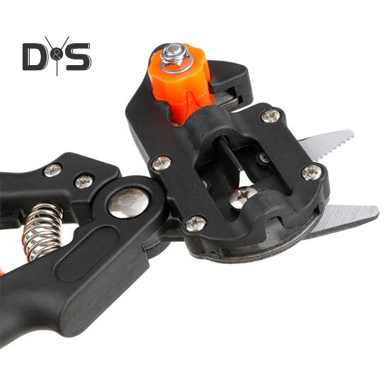 Ножницы для прививки растений Профессиональный садовый инструмент для прививки 2 в 1 Сверхпрочные секаторы для обрезки цветов, фруктовых деревьев, кустарников