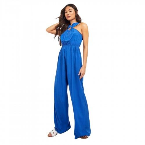 Violet Romance Womens/Ladies O Ring Wide Leg Jumpsuit