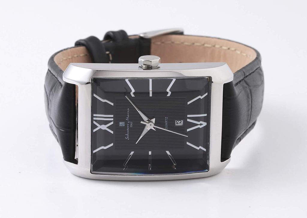 Salvatore Marra И Нержавеющая Сталь Черный и Аналоговый Кварц Включает Мужские Женские Часы SSBK, Сталь, Серебристый, Водонепроницаемые, Механизм, Деловые, Повседневные, Подарок,