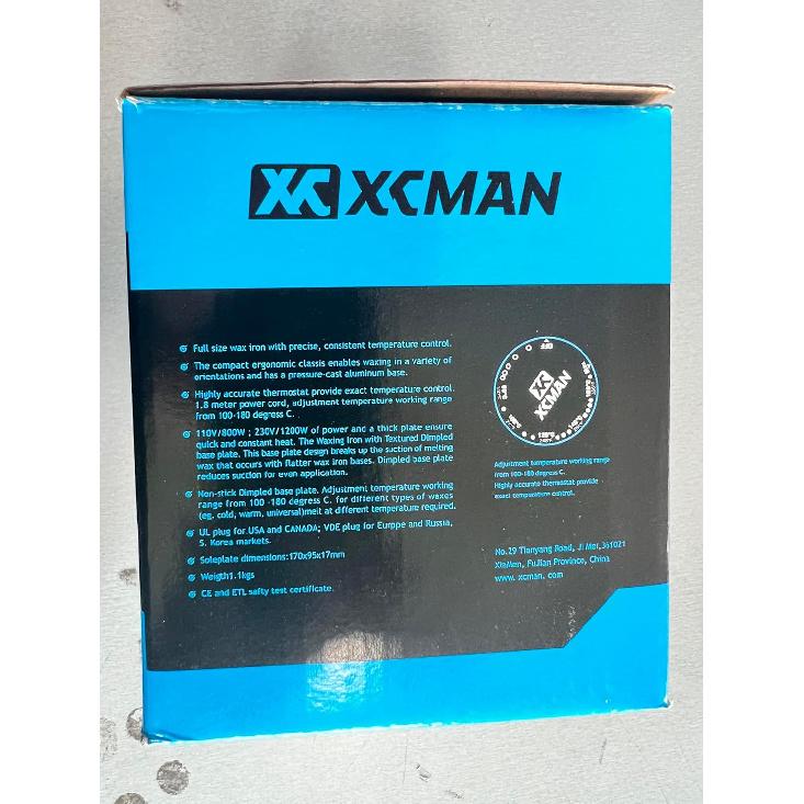 Воскоплав XCMAN для лыж и сноуборда 120В 800Вт с текстурированной подошвой и хорошим термостатом, высокая точность контроля температуры