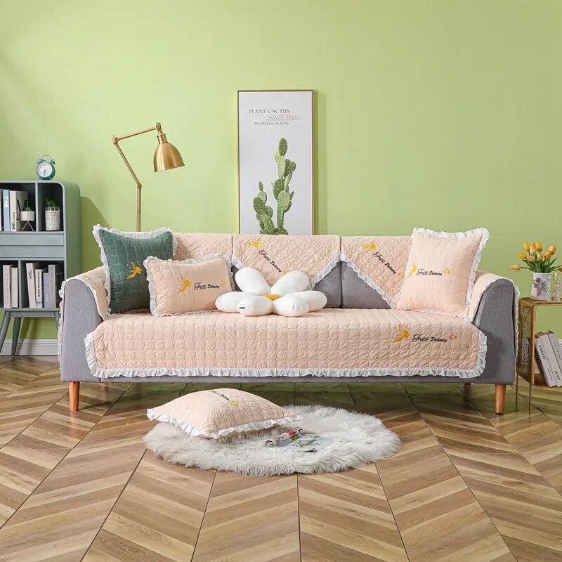 Universal Non Slip Sofa Cover Backrest Armrest Towel Furniture Protector Four Seasons Available for Living Room