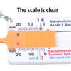 4 шт. Легко носить Измерители протектора шин Автомобильный измерительный инструмент Цифровой дисплей шкалы Легко носить для обслуживания автомобиля