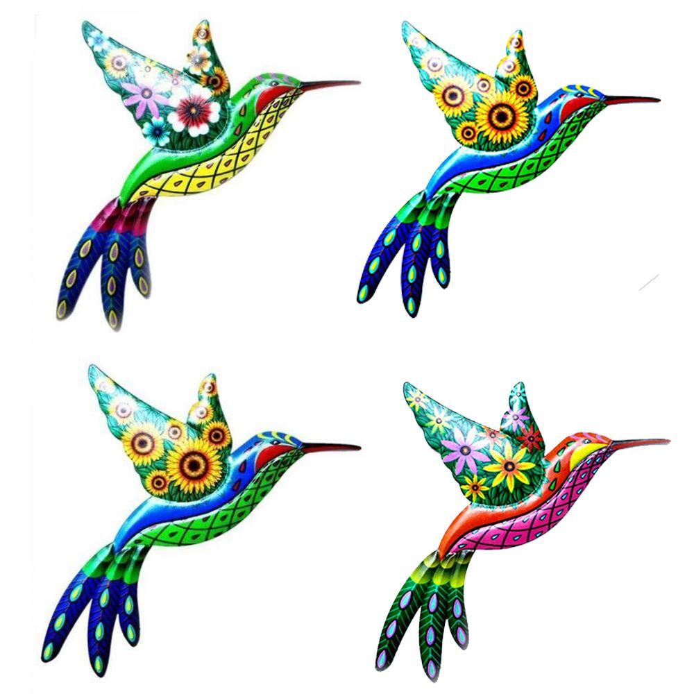 Indoor&Outdoor Handmade Craft Metal Sculptures Ornaments Hummingbird Decorations Wall Hanging