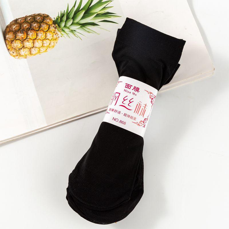 10 пар хлопковых бархатных женских коротких чулок, средних носков-трубочек, впитывающих пот, нескользящих шелковых носков с защитой от крючков