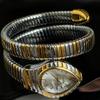 Luxury Fashion Women's Serpentine Bracelet Watch Unique Design Serpentine Elegant Dress Bracelet Women's Quartz Watch