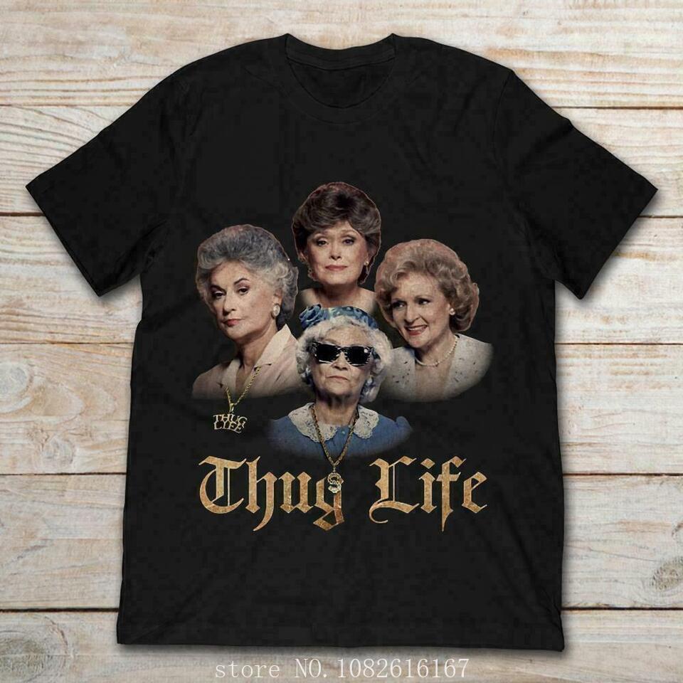 Футболка The Golden Girls Thug Life Подарок другу Футболка S5XL DP422 оптом дешевые графические футболки 2024 уличная одежда тс