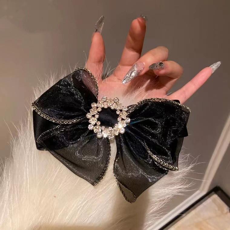 Заколка для волос «Супер Фея» с бантом, студентка, аксессуары для волос, корейская версия, заколка для волос, заколка для волос «принцесса», пружинная заколка, заколка для рта «утка», летний головной убор