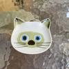 1PC Mini Serving Dishes Kitchen Cat Face Ceramic Dish Perfect Housewarming Gift Snack Plates Cute Spoon Holder Adorable
