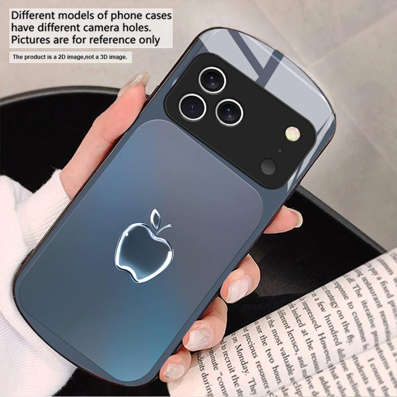 Металлическая серая текстура Для iPhone 17 16 15 14 13 Plus 12 mini 11 Pro Max XR Xs Max X 7 8 6S 22 20 Эллиптический стеклянный чехол для телефона