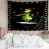1PC Grin-ch Christmas Spirit Quick-Dry Tapestry, Unique Design Tapestry, Suitable for Bedroom,Livingroom, Playroom,Heartwarming Holiday Gifts