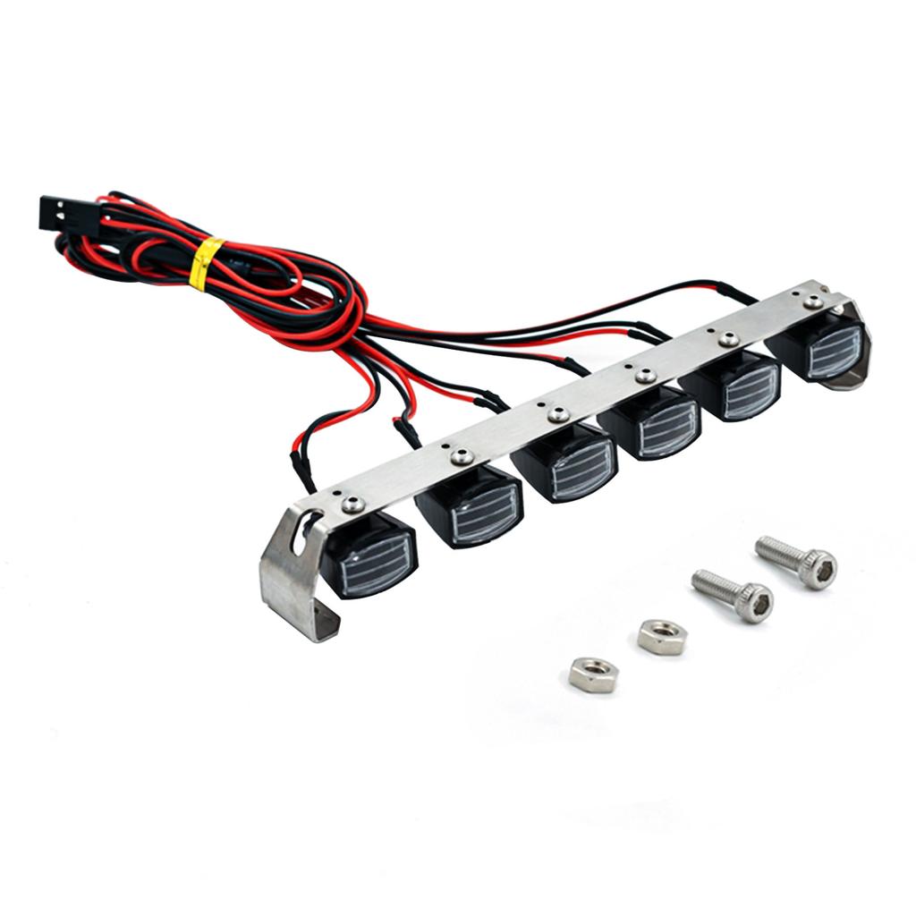 Комплект аксессуаров для светодиодного фонаря на крыше, 6 сменных светильников для 1/10 Traxxas TRX4 Trx4 Axial SCX10