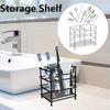 Arranged Space Saving Toothbrush Holder Vanity Countertops Storage Rack Kitchen Organizer Stand