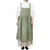 Yanuku Go La Back Cross Apron, Pullover, Water-Repellent, Cafe, Stylish Tunic, Nordic Style, Long, Solid Color, Suitable for Nursery Teachers, Plus Si