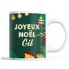 Mug - Noël Gil Vert - Ceramic - 325 Ml - Dishwasher and Microwave Safe