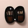 9 шт. Портативный набор кистей для макияжа Minicosmetic Brush Кисть для пудры, тональной основы, румян, растушевки теней для век, бровей