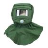 Sand Blasting Hood Cap Face Shield Vent Dustproof Windproof Canvas Shawl Cut Scratch Heat Resistant Neck Protector