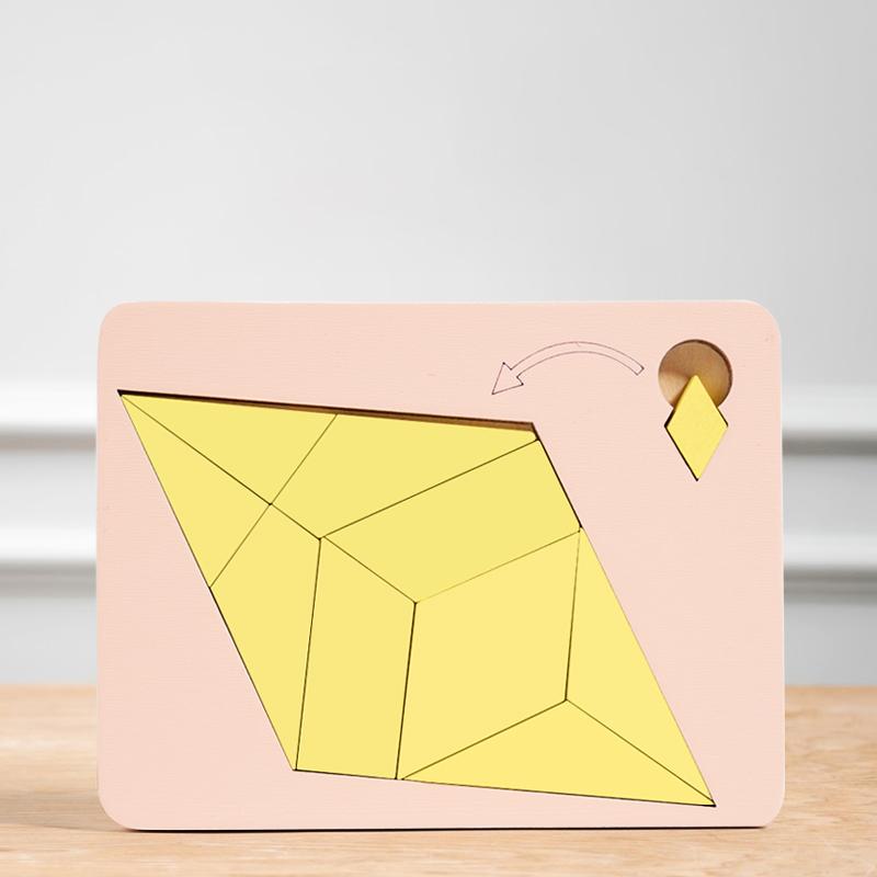 Деревянные геометрические головоломки Задание Невозможное Выжигание мозга Декомпрессия IQ Головоломка для ума Тик-так-тои для взрослых и детей