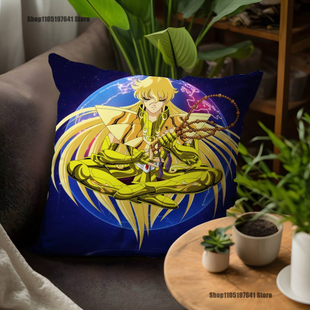 Чехол для подушки Saint Seiya Дева Шака для декора дивана, автомобиля, офиса, комнаты, наволочка с принтом, украшения и защита
