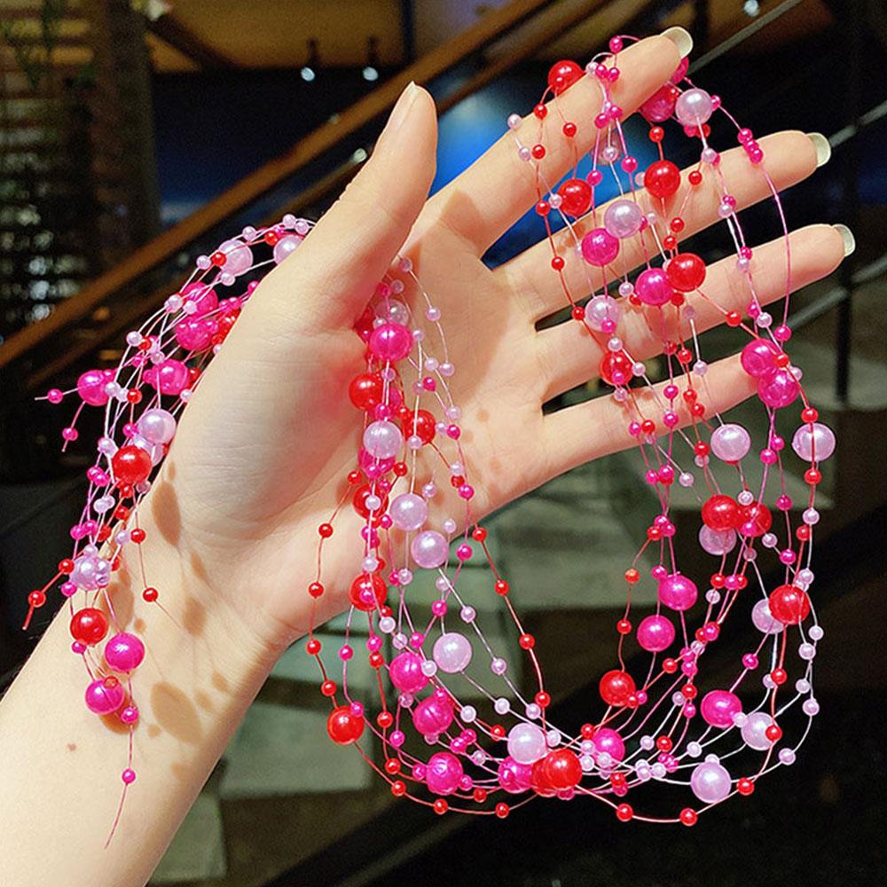 2 шт., резинки для волос с жемчугом и принцессой, DIY плетеная веревка для волос, цепочка для волос, держатель для хвоста